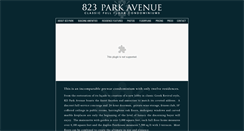 Desktop Screenshot of 823parkave.com