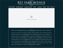 Tablet Screenshot of 823parkave.com